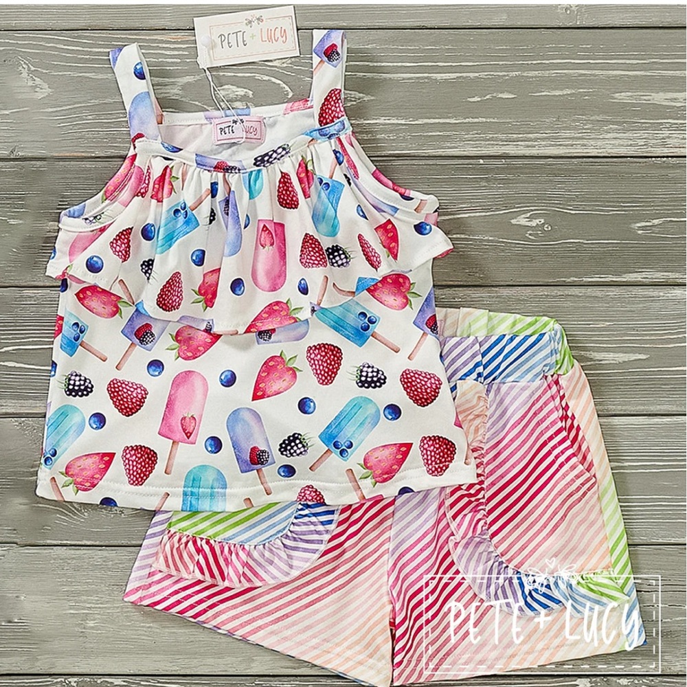 Pete+Lucy short set